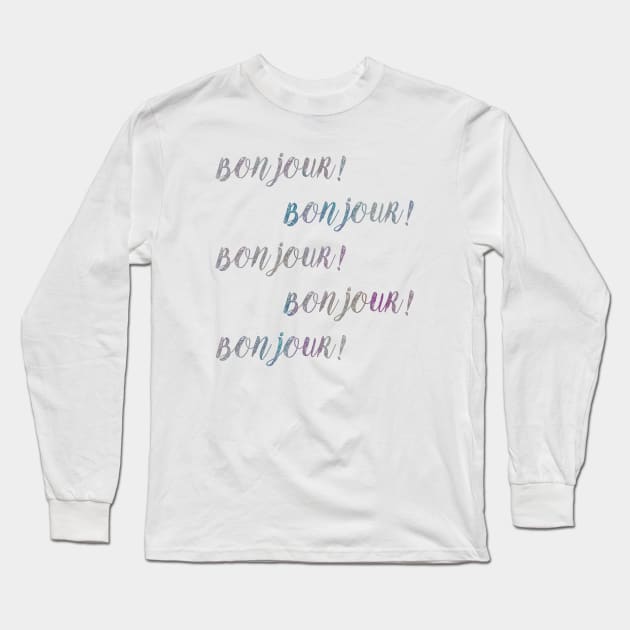 Bonjour! Bonjour! Long Sleeve T-Shirt by FandomTrading